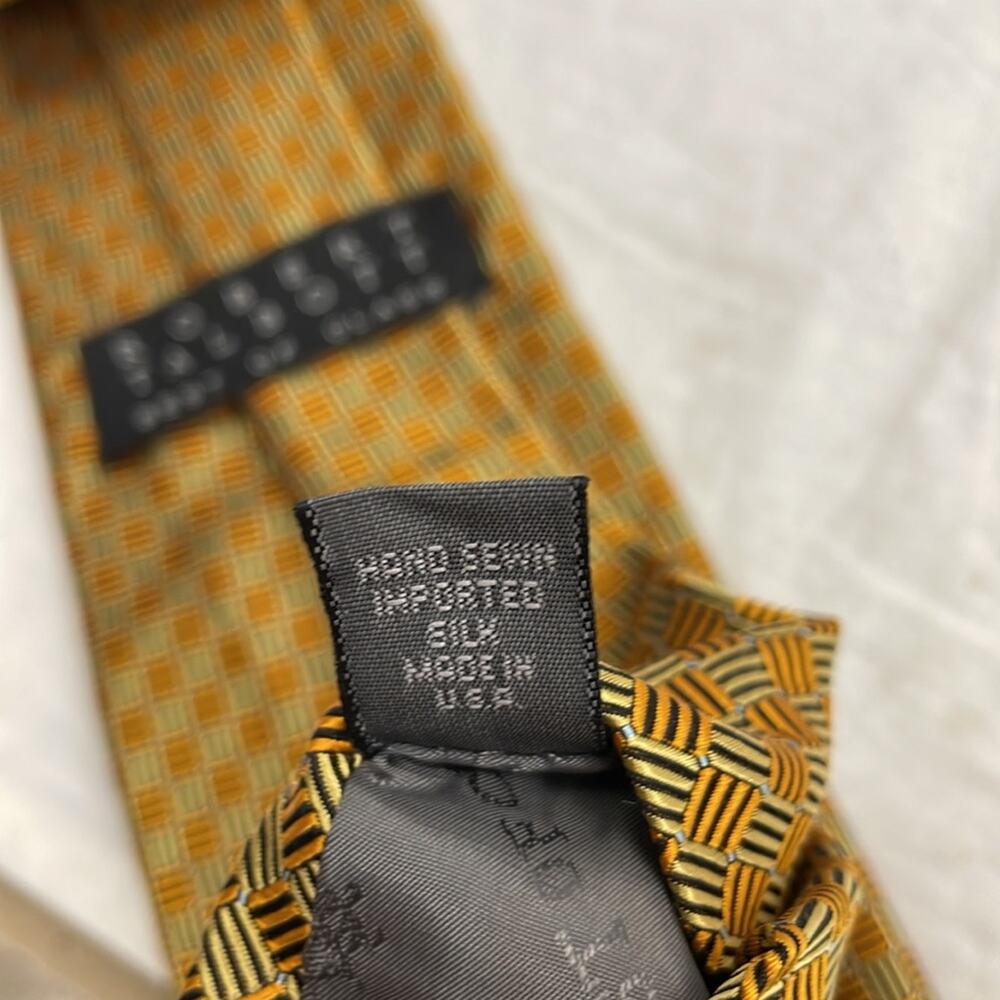 Robert Talbott Gold Pattern Silk Tie - image 4